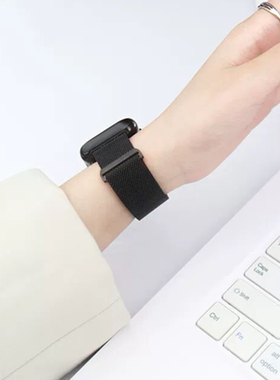 适用apple watch9苹果手表s9表带iwatch8/7代夏米兰尼斯链式不锈钢回环磁吸Ultra金属se男女款S8透气潮41mm45