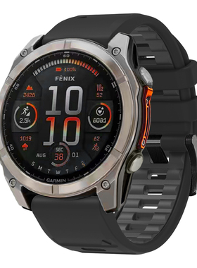 适用佳明GarminFenix 8 7X6X/Fenix 5 plusX飞耐时3 HR快拆手表带软instinct本能硅胶替换腕带男女965 26mm22