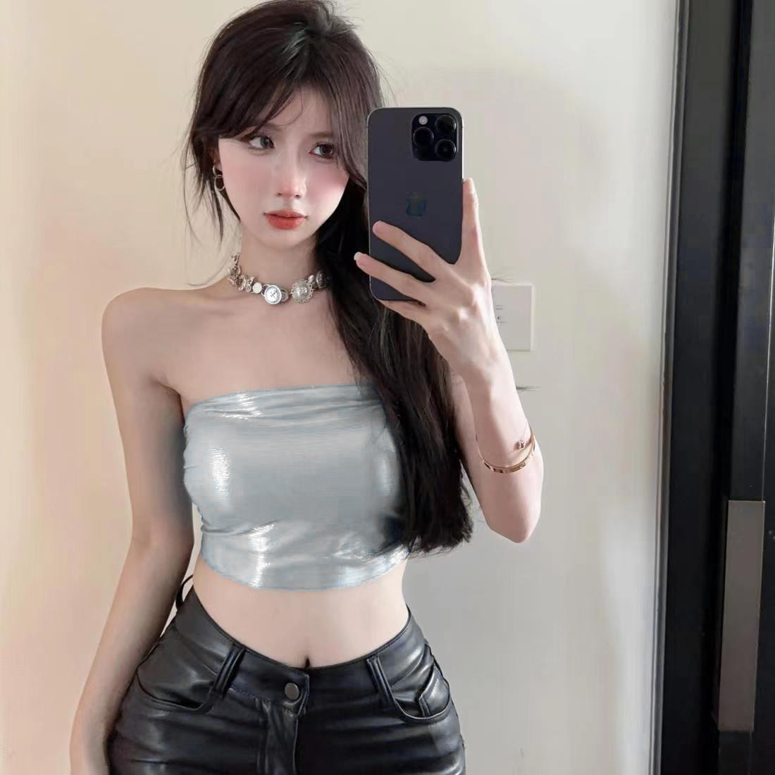 新款海边独特别致吊带背心女夏外穿纯欲辣妹性感短款抹胸上衣,女装/女士精品,背心吊带,淘宝优惠券,粉丝福利购,淘宝优惠卷