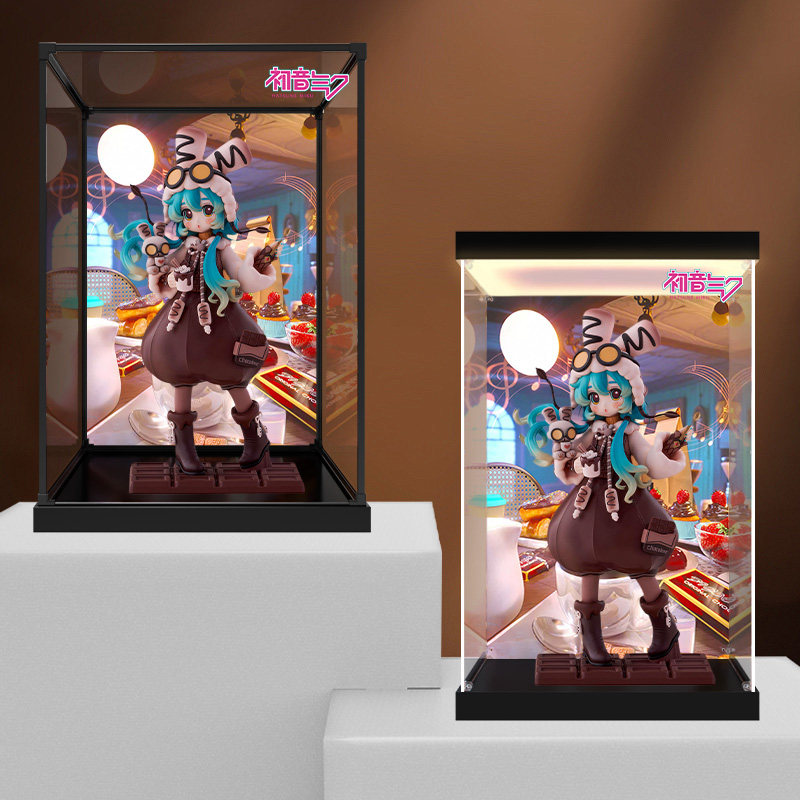 冰鹏适用S-FIRE 初音未来 棉花糖热可可 手办亚克力透明收纳盒