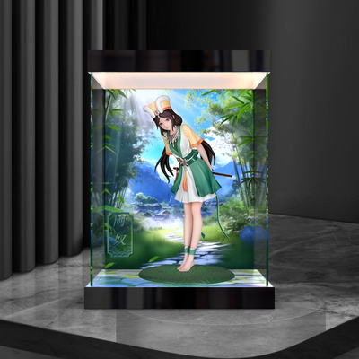 适用Myethos gift 仙剑奇侠 笛音轻叩 阿奴 手办亚克力灯箱收纳盒