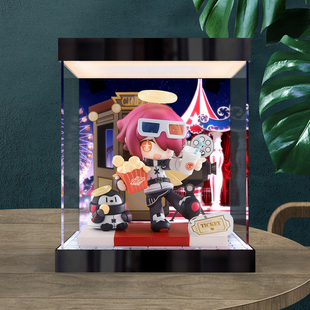 适用明日方舟 来份甜点Q版系列 能天使 手办灯箱亚克力彩绘收纳盒