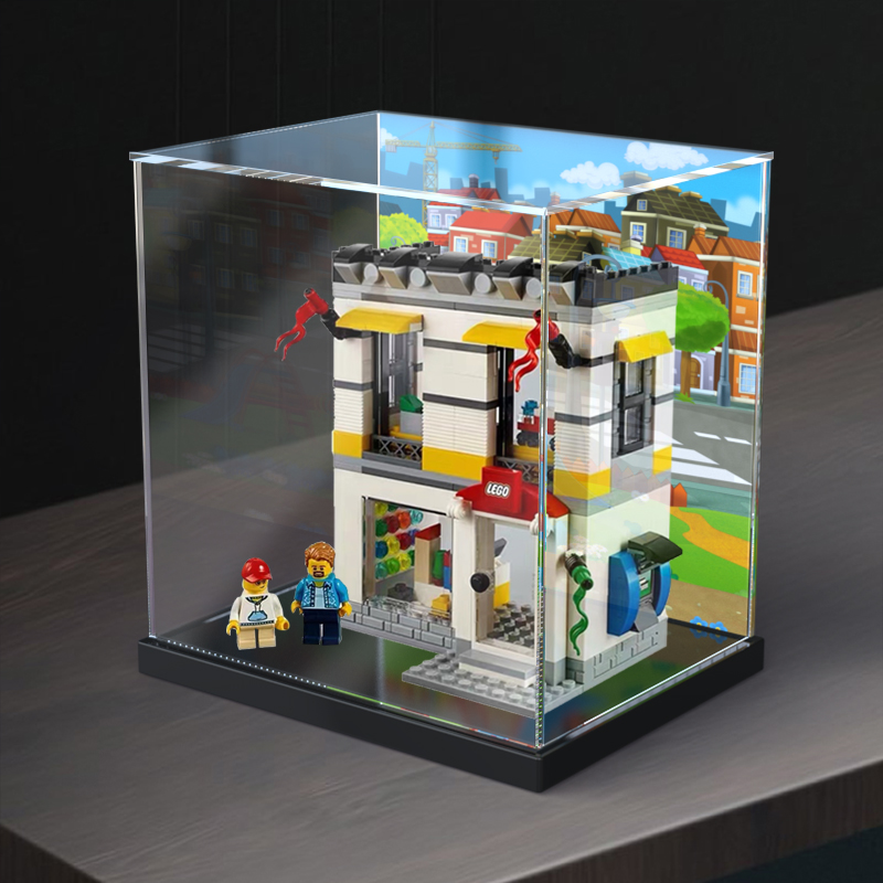 适用乐高40305微型迷你街景拼装