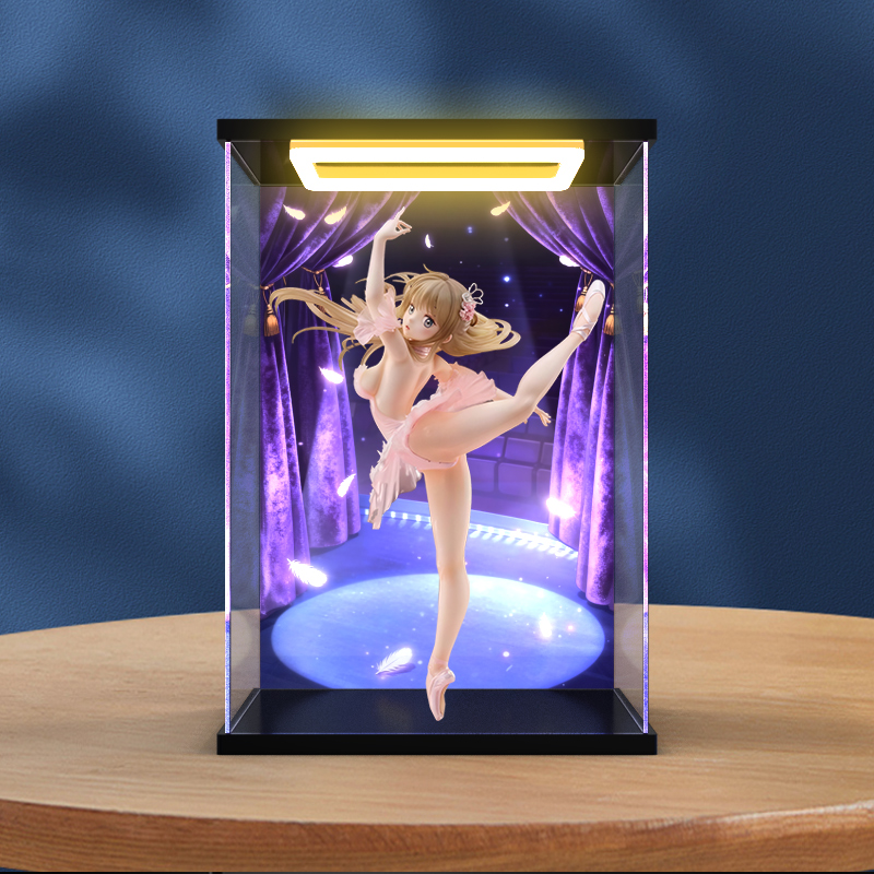 亚克力防尘收纳盒适用WAVE Anmi原画 芭蕾舞团的白天鹅少女 手办