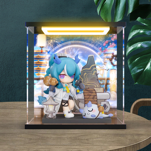 适用APEXTOYS明日方舟来份甜点Q版炎国篇令夕年 通用单人收纳盒