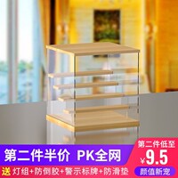 適用泡泡瑪特亞克力展示盒MOLLY手辦娃娃收納盒模型盲盒收納架