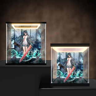 冰鹏适用明日方舟 夕 手办模型亚克力主题背景展示盒收纳盒