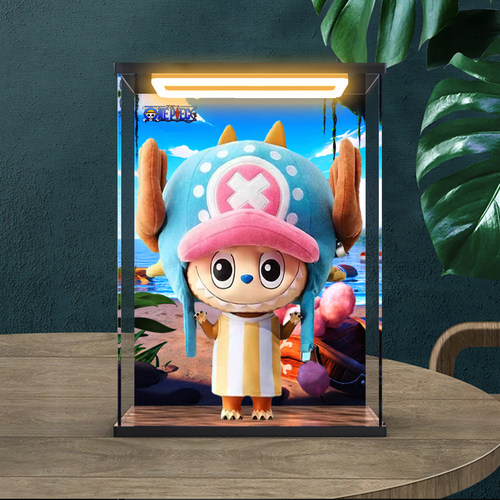 亚克力回灯收纳盒适用 泡泡玛特MEGA LABUBU 400%托尼托尼·乔巴