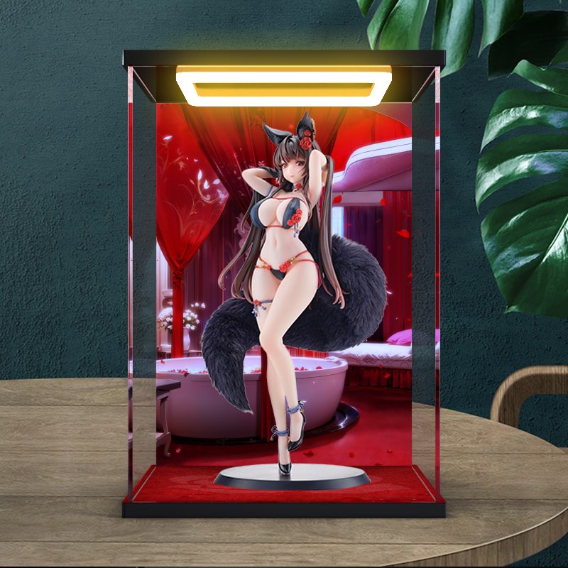 适用BEARPANDA TACCO玫瑰狐娘BARA追视眼亚克力回型灯防尘收纳盒