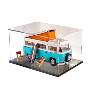 乐高10279亚克力展示盒大众露营车T2透明盒收纳积木模型防尘罩子