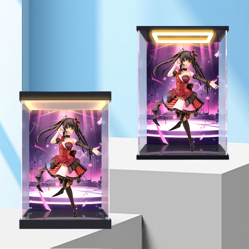 适用PLUM 约战：狂三外传 时崎狂三 偶像版 手办防尘罩灯光收纳盒