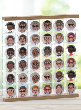 吧唧展示盒收纳架亚克力谷子徽章seria周边同人挂件框防尘展示架