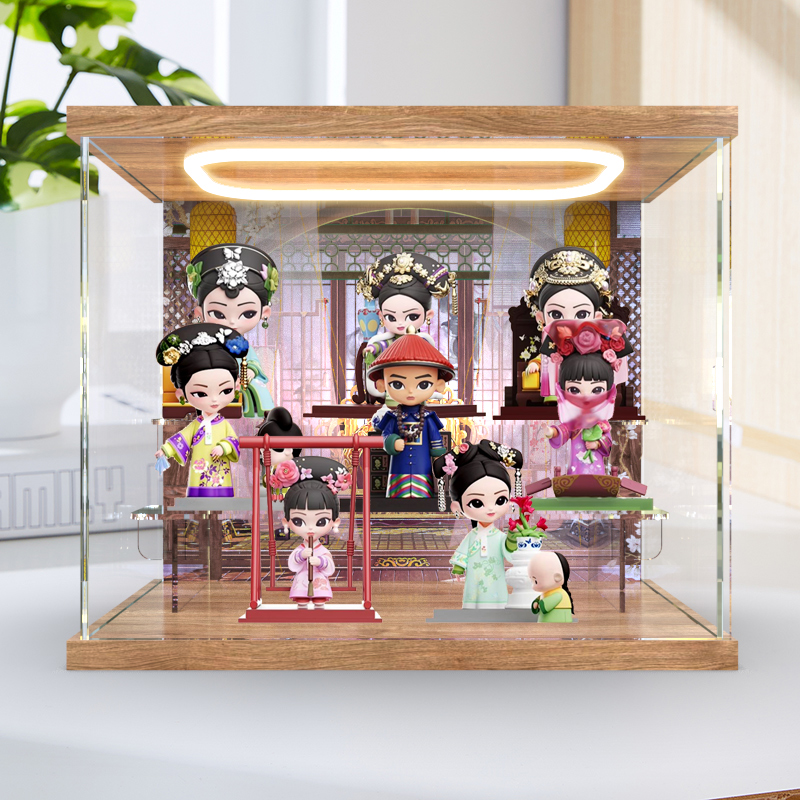 适用《甄嬛传》官方系列手办第三代盲盒手办回灯场景亚克力收纳盒