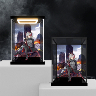 适用FuRyu明日方舟 压泡面人偶 W 能量联结 手办防尘亚克力收纳盒