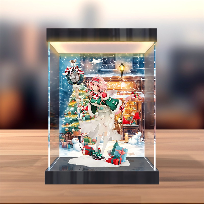 灯箱款亚克力模型收纳盒适用明日方舟 澄闪 喜夜侍者手办展示盒