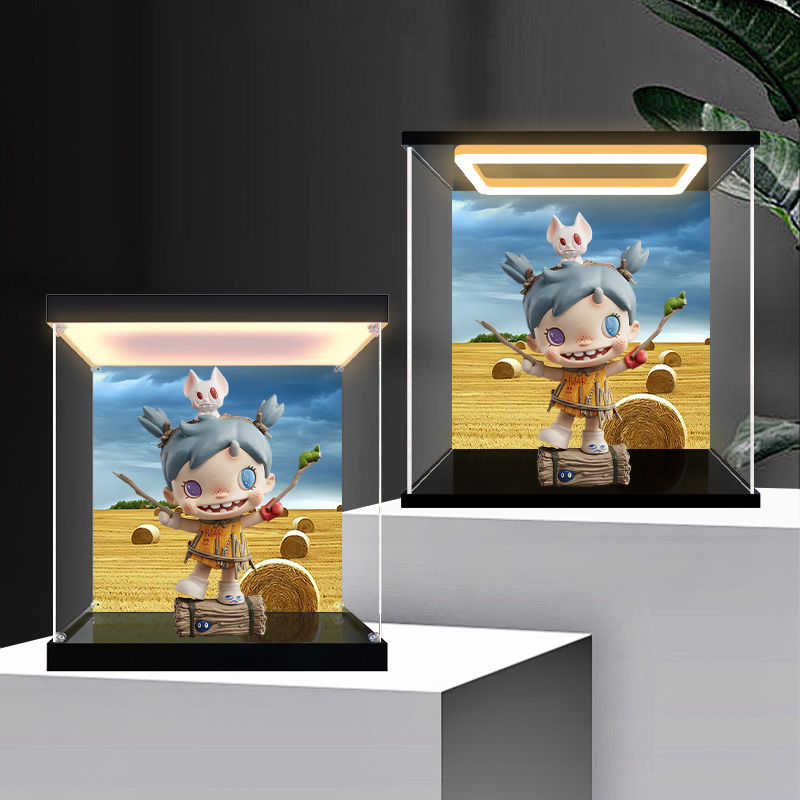 适用POLAR 草垛里的迷藏之稻草人绝不认输手办防尘罩亚克力展示盒