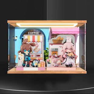 适用APEX TOYS 明日方舟 来份甜点Q版系列阿米娅魔手办潮玩收纳盒