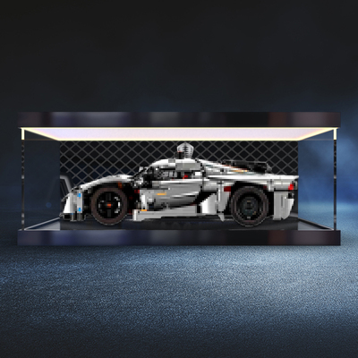 灯箱款亚克力收纳盒适用42173机械组柯尼塞格灰色超跑积木模型