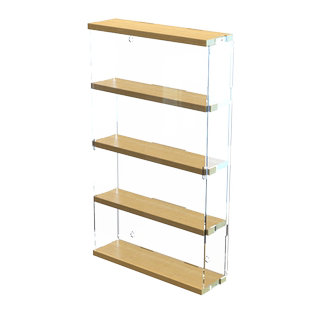 亚克力可挂墙盲盒展示盒适用泡泡玛特展示架Molly手办收纳防尘盒