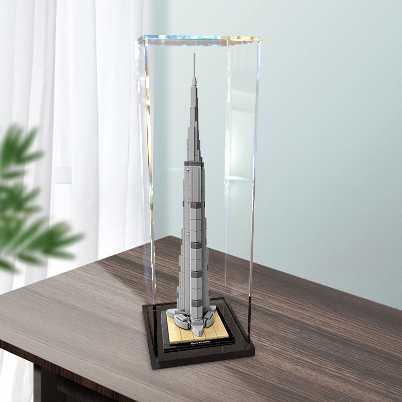 亚克力展示盒透明防尘收纳盒乐高