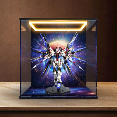 亚克力回型灯收纳盒适用 万代 MGEX 强袭自由 突击自由 高达SEED