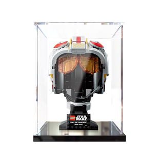 亚克力展示盒75327适用乐高 卢克天行者红五飞行员头盔模型防尘盒