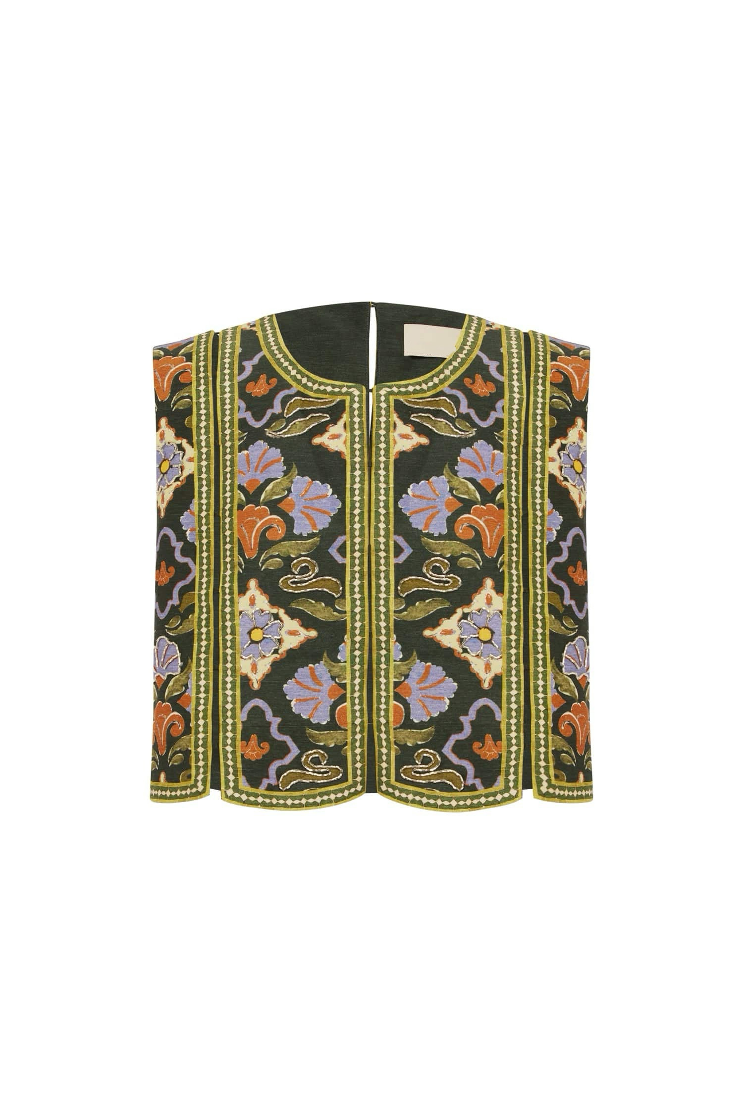 thumbnail for Europe Station Exotic Floral Handmade Beaded Set Top + Skirt 2026 New Vacation Style Two-Piece Set for Women