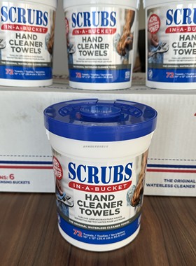 ITW SCRUBS工业汽修船舶去重油污焦油石墨免洗无水桶装湿巾42272