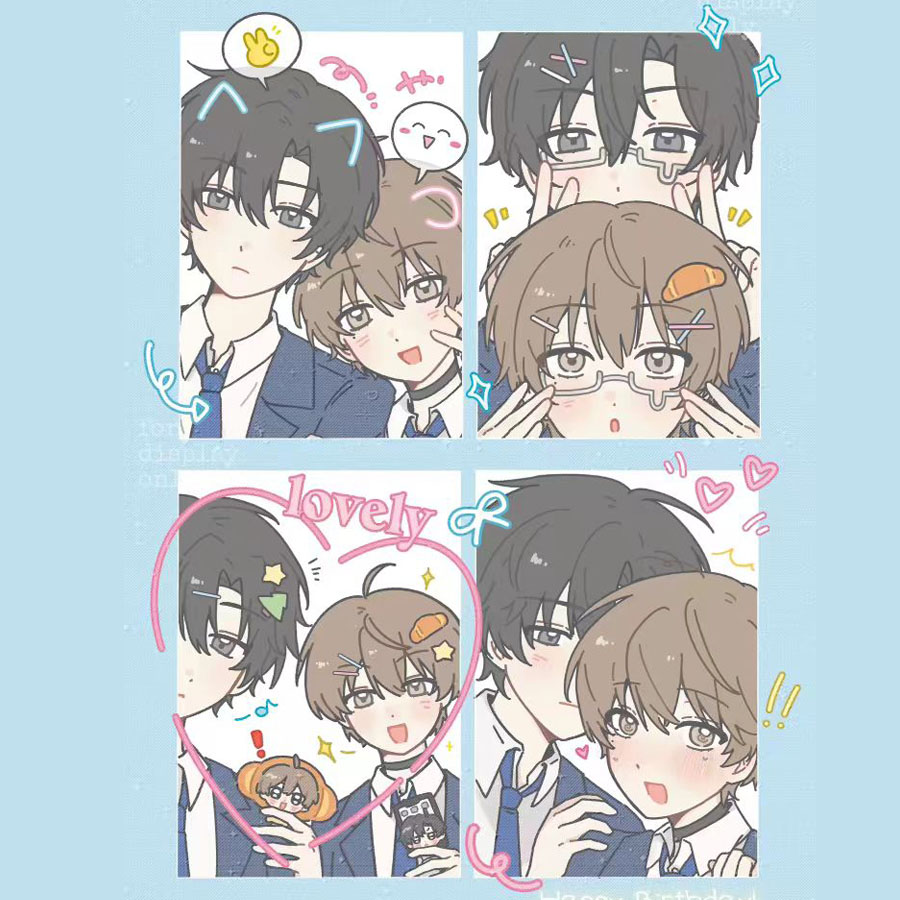 新款囚于永夜周边自印双人顾昀迟ins风3寸拍照收藏送朋友礼物小卡