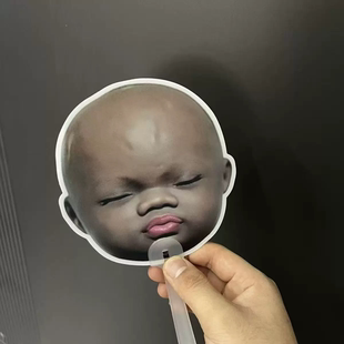 搞怪定制娜塔莎应援周边动画明星光栅扇子定做夏季广告便携手持