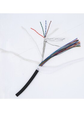 触摸屏一体线IO线覆合高柔信号线带屏蔽网线 PLC通用通讯线信号线