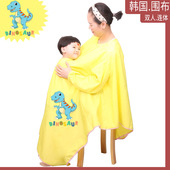 韩国新生儿童宝宝剪发围布挡碎发不沾发成人理发围布幼儿剃头围布