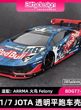 意大利BittyDesign 1/7 JOTA 透明平跑车壳 适配 火鸟 Felony