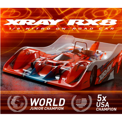 XRAYRX82026新款1/8油动平路车