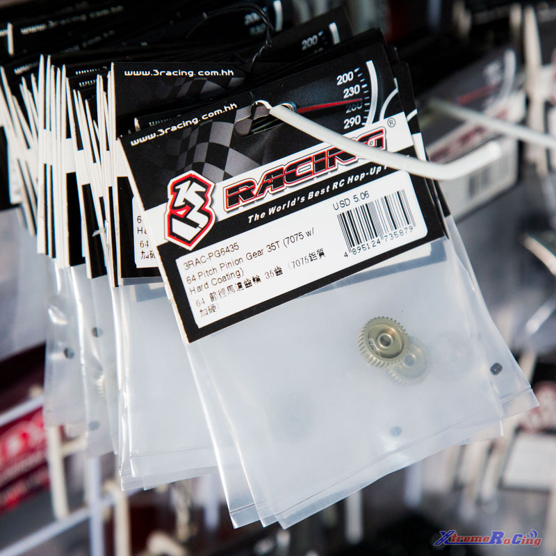 香港3RACING出品通用64P加硬镀层铝合金马达齿（多个T数可选）