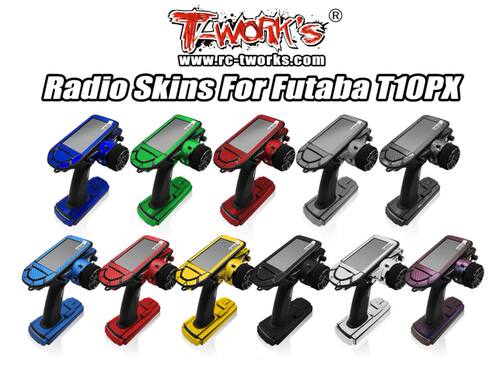 T-WORK'S Futaba T10PX 多彩哑面/光面/镜面电镀碳纤遥控器贴纸