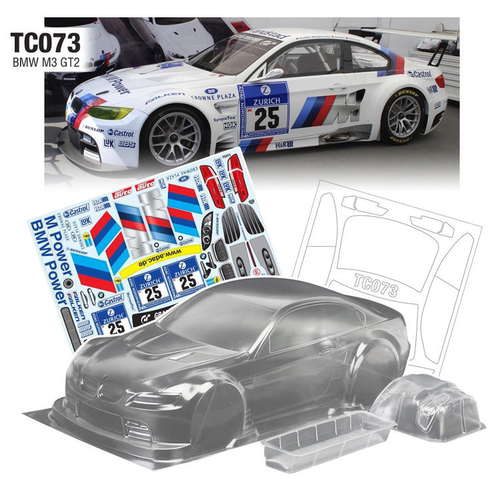 Team C 1/10电房/漂移用 PC透明车壳190MM 宝马BMW M3 GT2 TC073