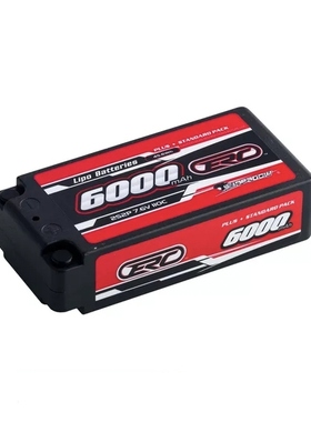 三圈霸道Sunpadow ERC PLUS 6000mah 7.6V 2S 110C硬壳锂电池 4mm