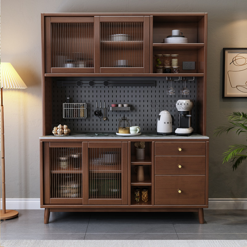 香港澳门包邮实木餐边柜靠墙一体酒柜现代简约家用客厅茶水收纳柜,住宅家具,餐边柜,淘宝优惠券,粉丝福利购,淘宝优惠卷