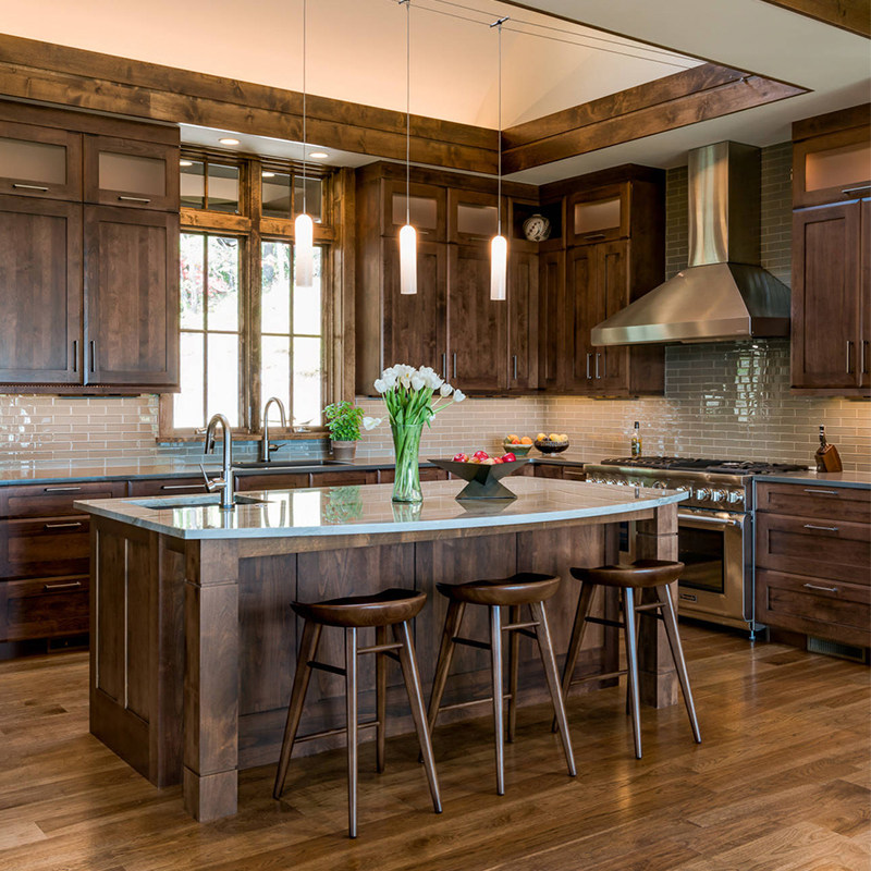 香港澳门包邮原木美式整体橱柜定做别墅实木开放式厨房岛台石英石,全屋定制,整体厨柜,淘宝优惠券,粉丝福利购,淘宝优惠卷