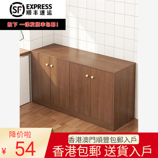 包邮 香港 餐边柜现代简约储物阳台家用小户型客厅靠墙入户北欧餐柜
