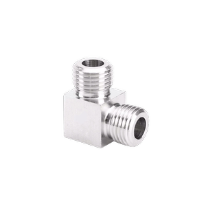 304/316不锈钢加厚高压双内丝外丝内外丝接头数控直角弯头G/M/NPT