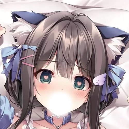 C104 karory 催眠妹 メイド星宮あまねち 水色 兽耳娘 等身抱枕套