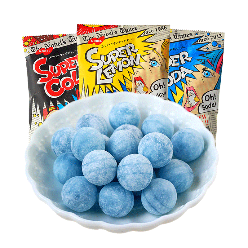 nobel日本零食3袋变态酸提神柠檬