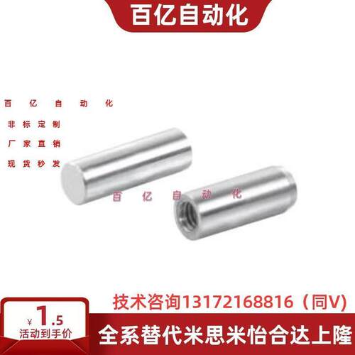 直杆型负公差定位销BLW81-h7-D2 D3 D4 D5 D6 D8-L8 L10 L12 L15