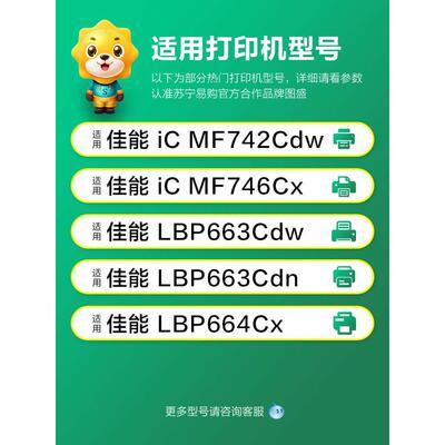 适用佳能MF742Cdw硒鼓MF744Cdw MF746Cx LBP663Cdw 663cdn CRG055