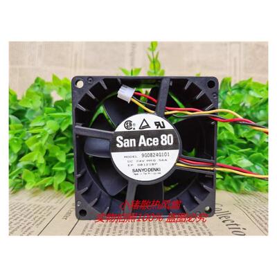 三洋 SANYO 9G0824G1D01/101/102 24V 80*80*38MM 变频器散热风扇