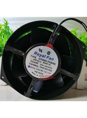 全新ROYALFAN UT655D-TP[B56] 200V 43W/40W 全金属耐高温风扇
