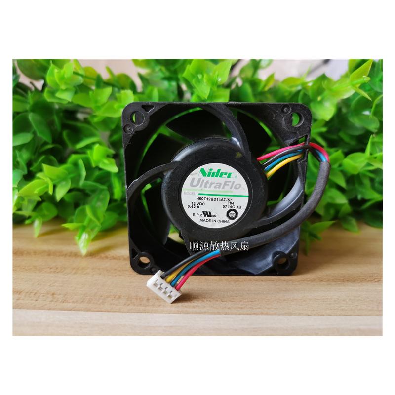 Nidec H60T12BS14A7-57T04 12V 0.42A蚂蚁S9电源散热风扇6CM 6025