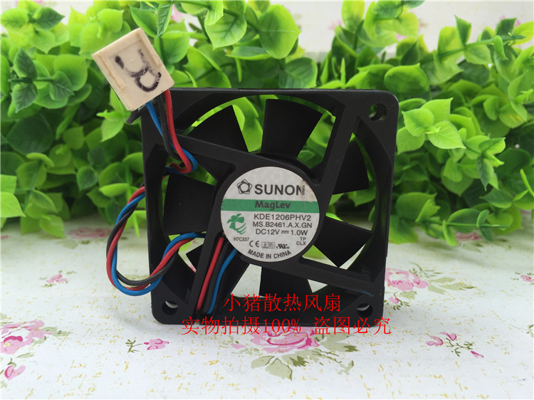 SUNON 6015 12V 6厘米 KDE1206PHV2直流 悬磁浮 轴流监控散热风扇